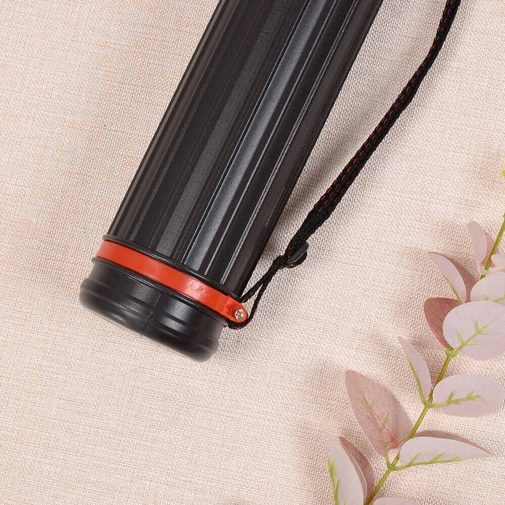 Extendable Telescopic Archery Arrow Back Shoulder Quiver Holder Tube w/ Strap