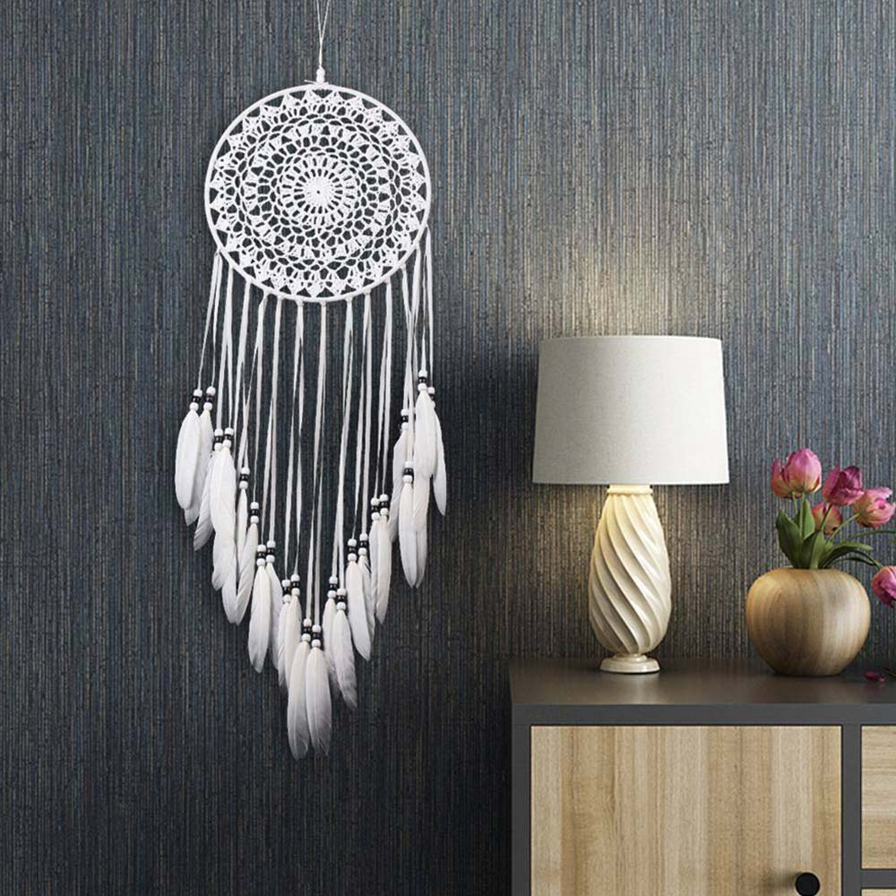 Dream Catcher Large Handmade Knitted Indian Dreamcatcher Home Bedroom Hanging AU