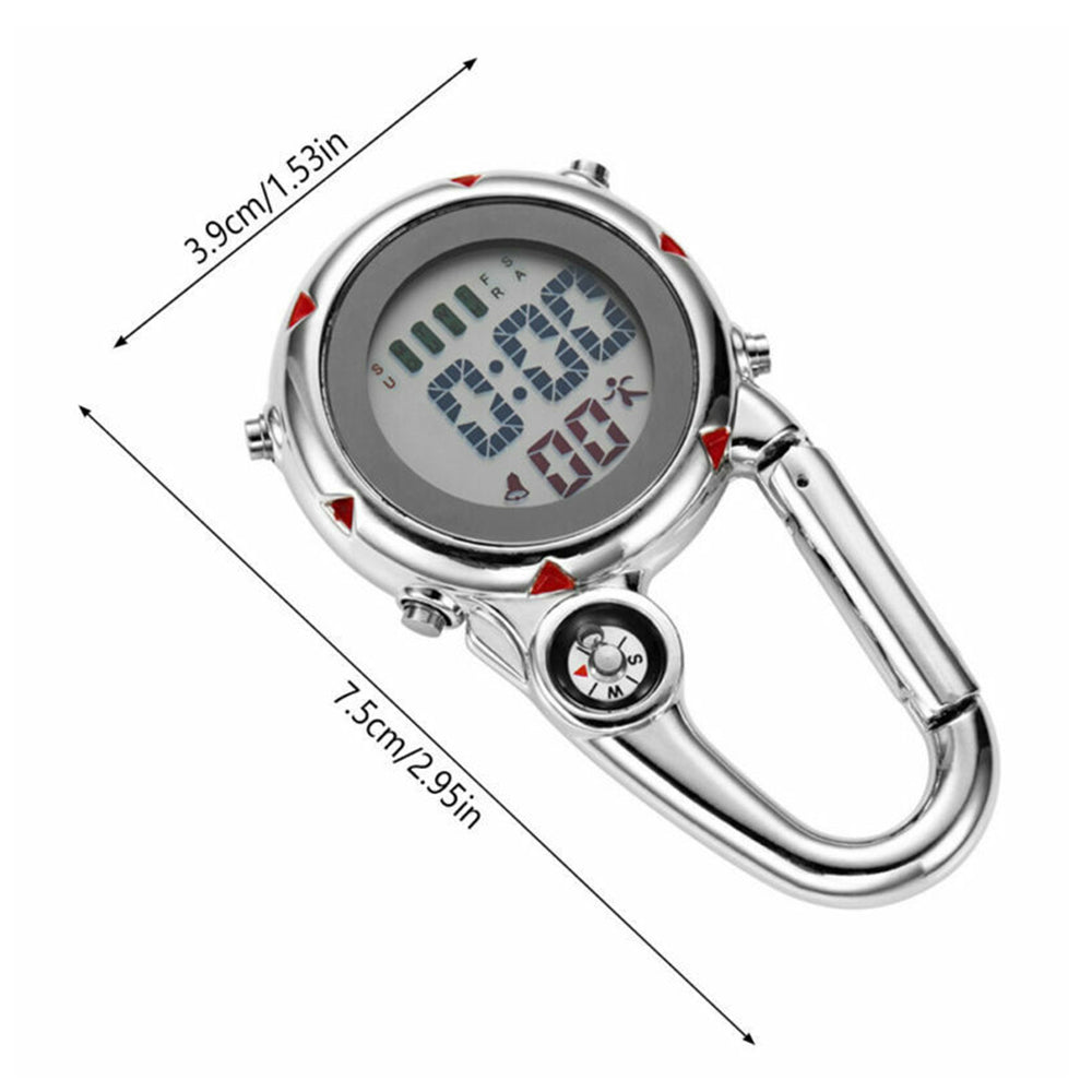 Clip-On Carabiner Fob Watch for Medical & Outdoor Professionals – Paramedic, Nurse, Chef, Hiker