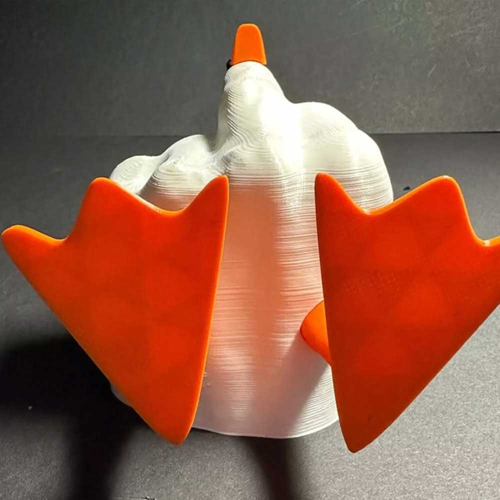 Cute Middle Finger Duck Craft 3D Funny Little Duck Resin Figurine Ornament Decor