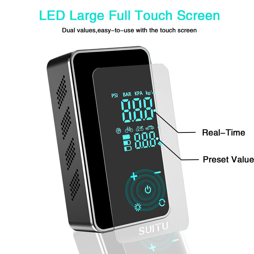 Wireless Car Electric Air Compressor Portable Digital Touch Tyre Inflator Pump