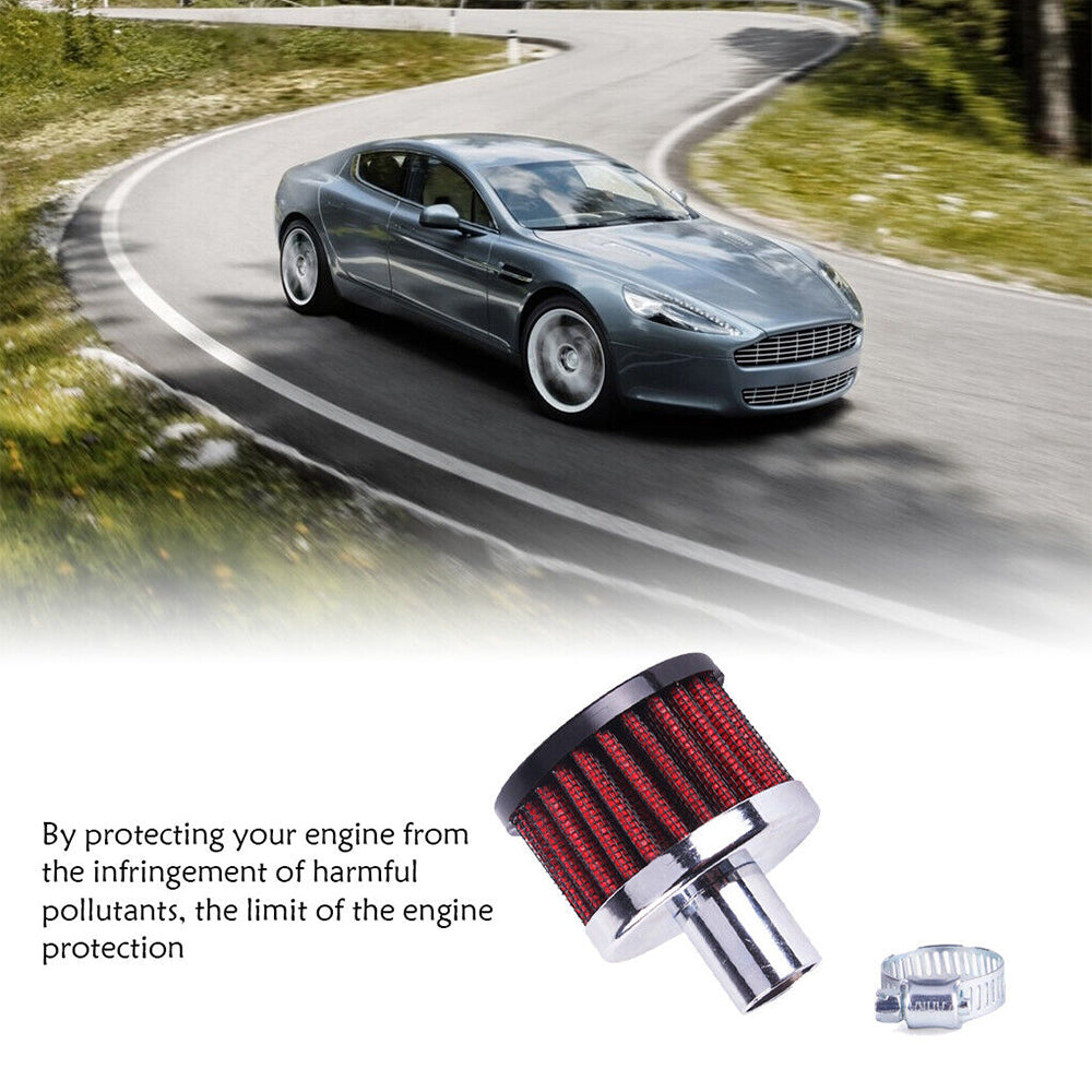 Car Air Filter Portable High Flows Crankcase Vent Cover Mini Breather Filters