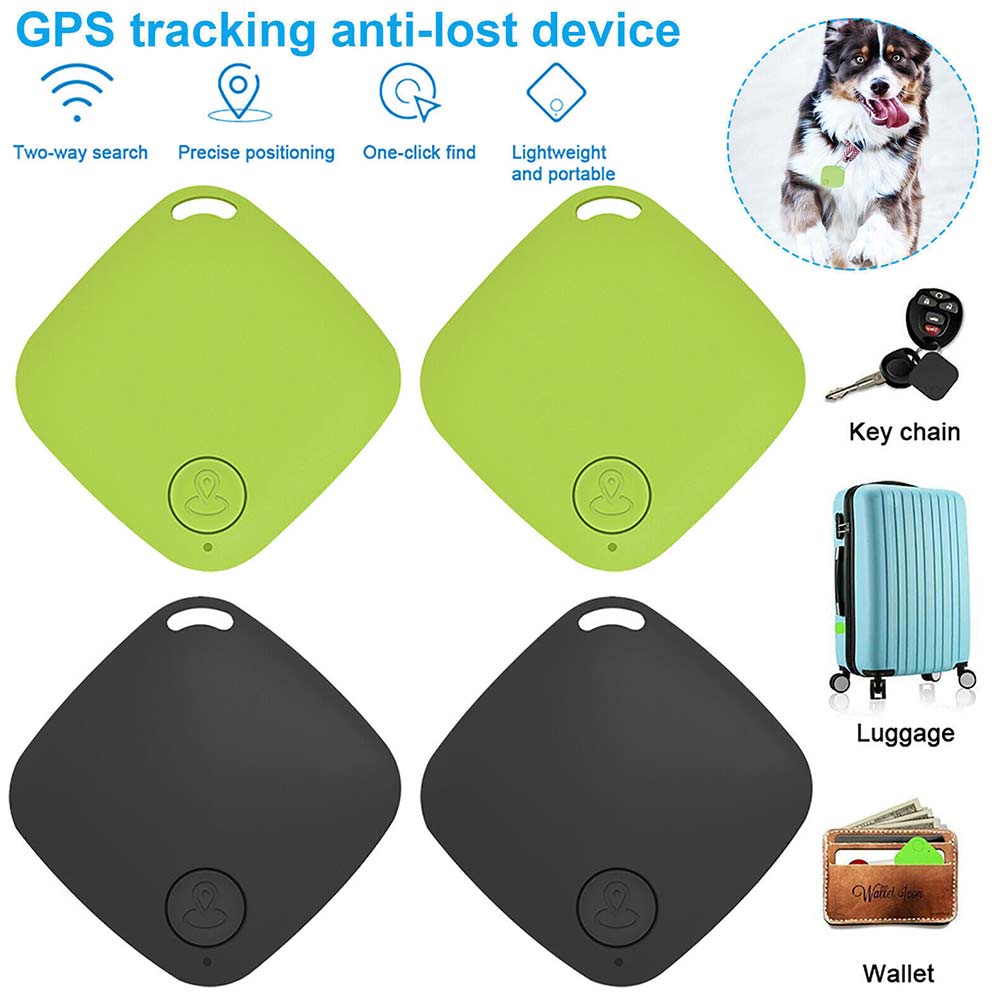 4Pack GPS Tracker Wireless Bluetooth Anti-Lost Wallet Key Pet Locator Finder