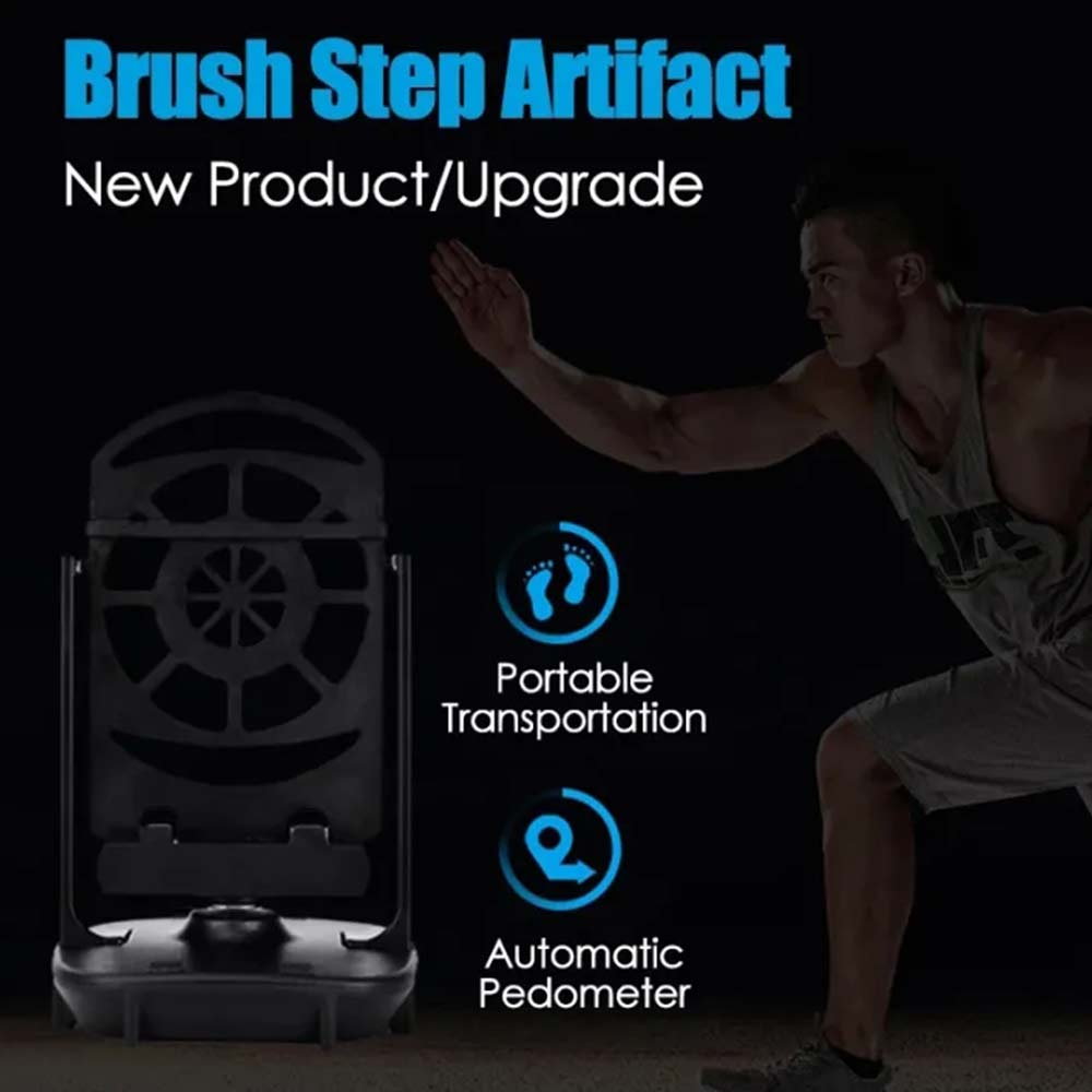 Desk Walking Swing Shaker Mobile Phone Stand Holder Pedometer Brush Stepper