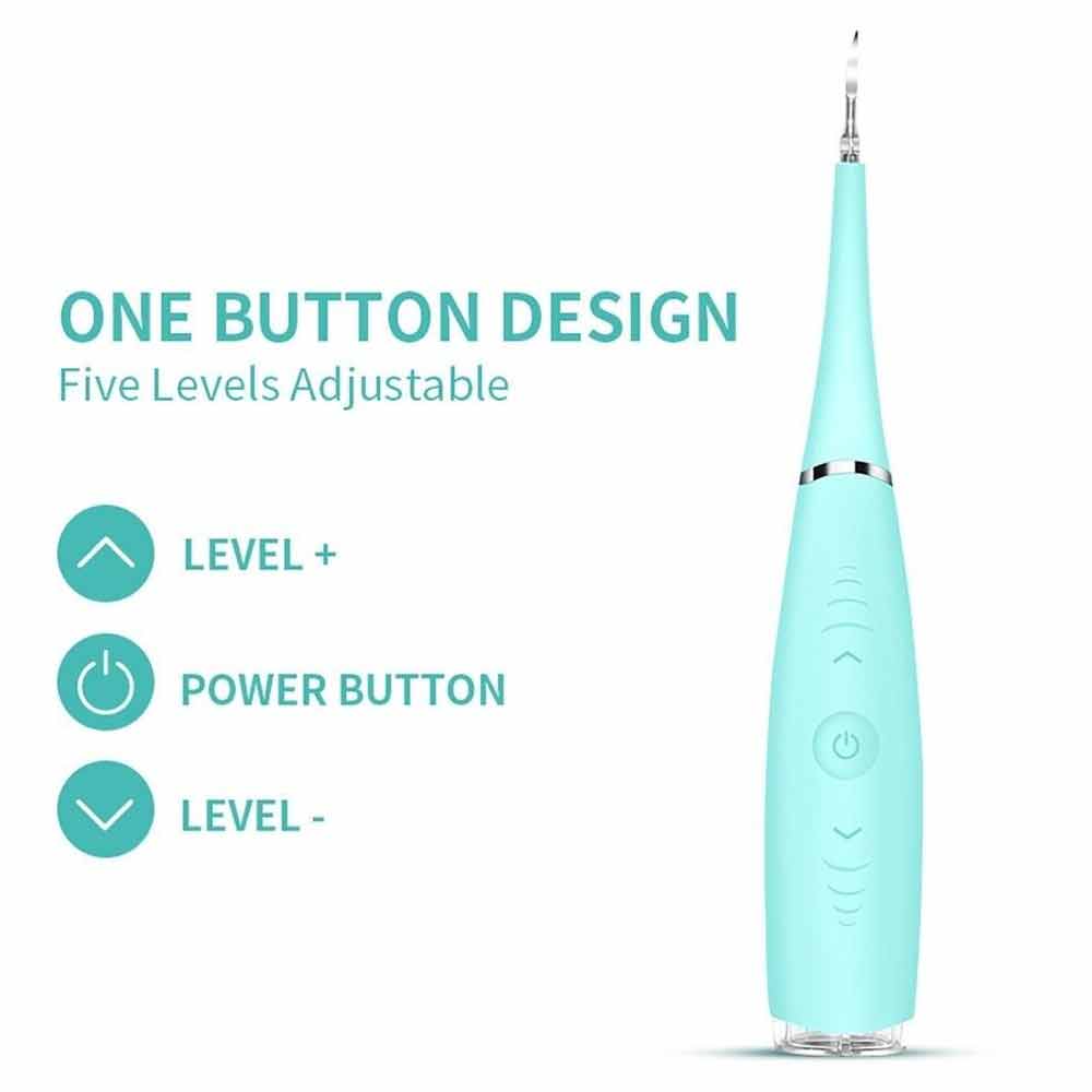 Electric Dental Scaler Tooth Stains Tool Tartar Calculus Plaque Remover Cleaner