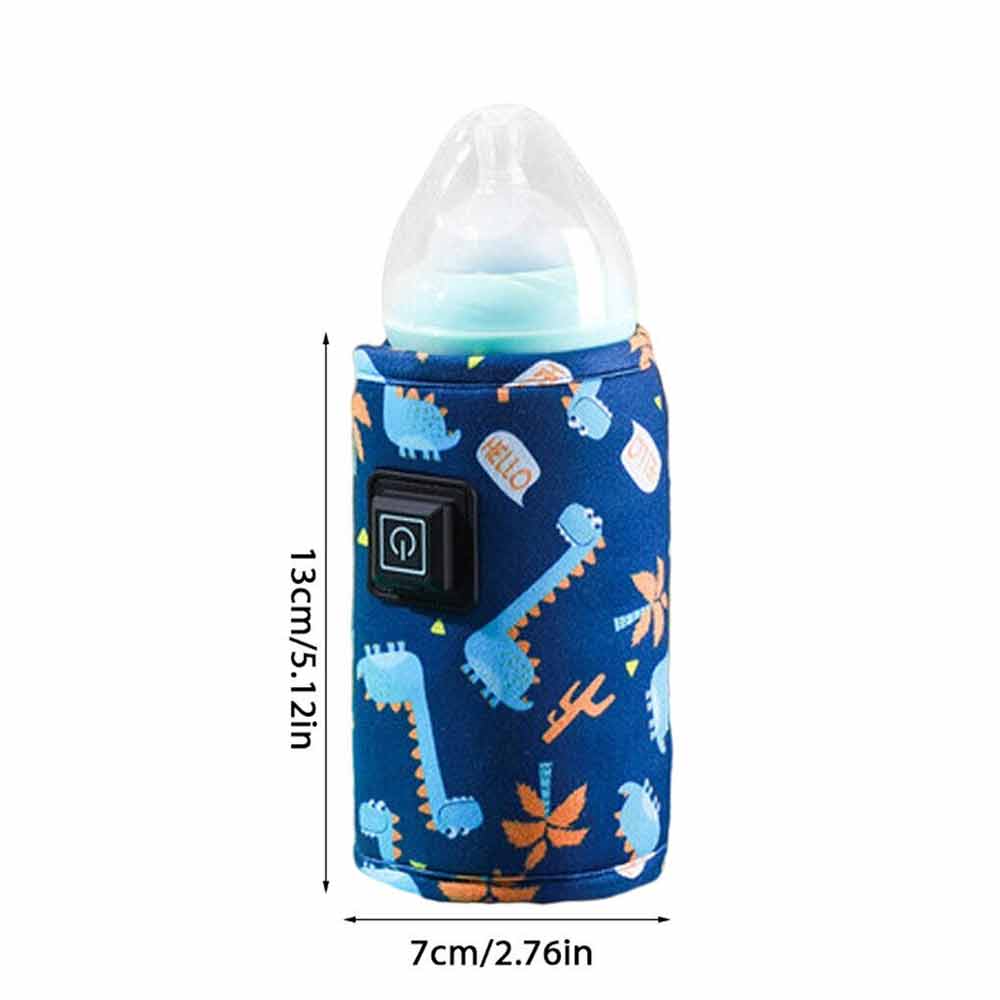 Baby Bottle Warmer Bag Thermostat Portable Travel Milk Feeding Heater USB Pouch