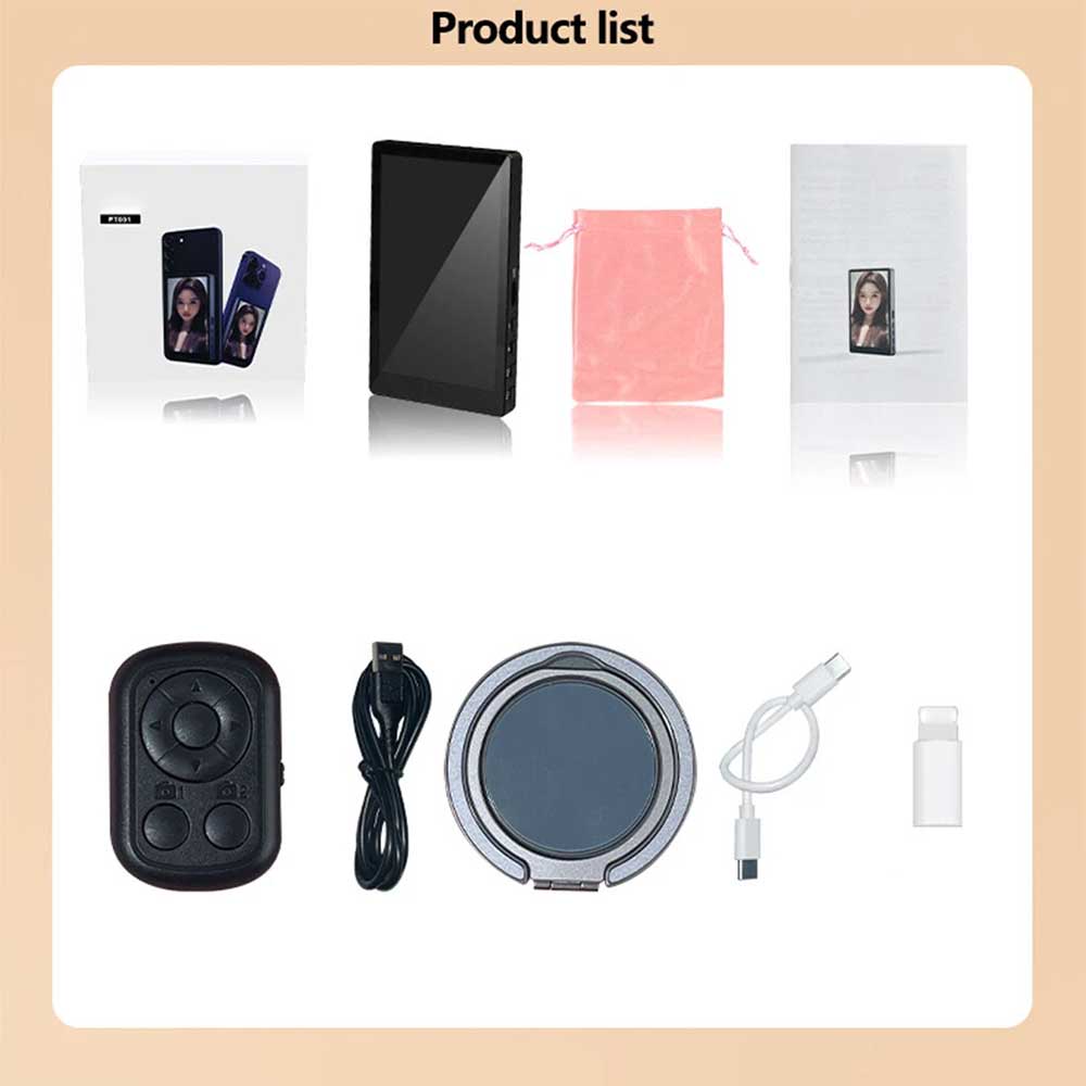 Wireless Magnetic Selfie Monitor Screen Phone Rear Camera Vlog Selfie Aid Device