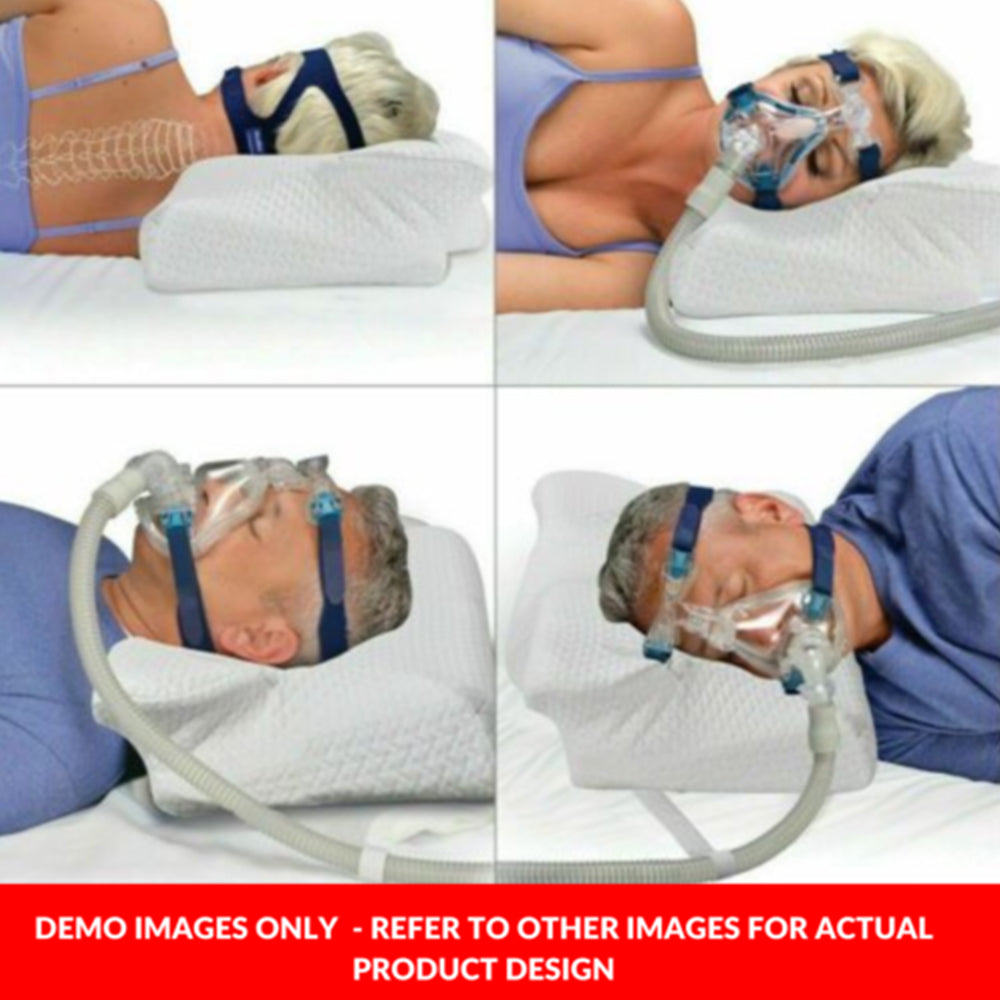 CPAP Memory Foam Pillow Side Sleepers Sleep Apnea Snoring Machine Stop Mask Leak