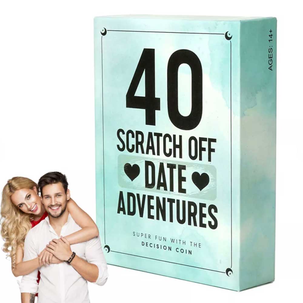 Date Night Adventure Book for Couples - 40 Scratch Off Challenge and Date