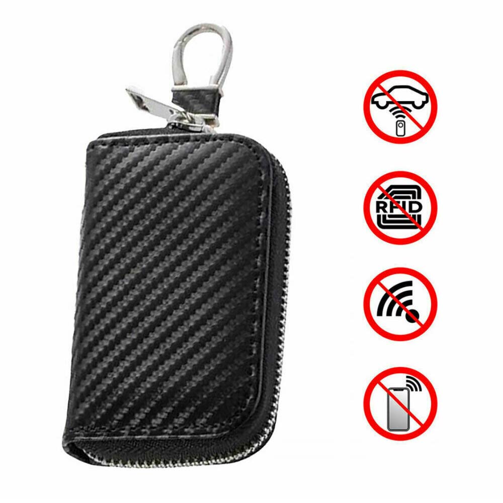 Car Key Signal Blocker Faraday Cage Fob Pouch Keyless RFID Blocking Bag Case