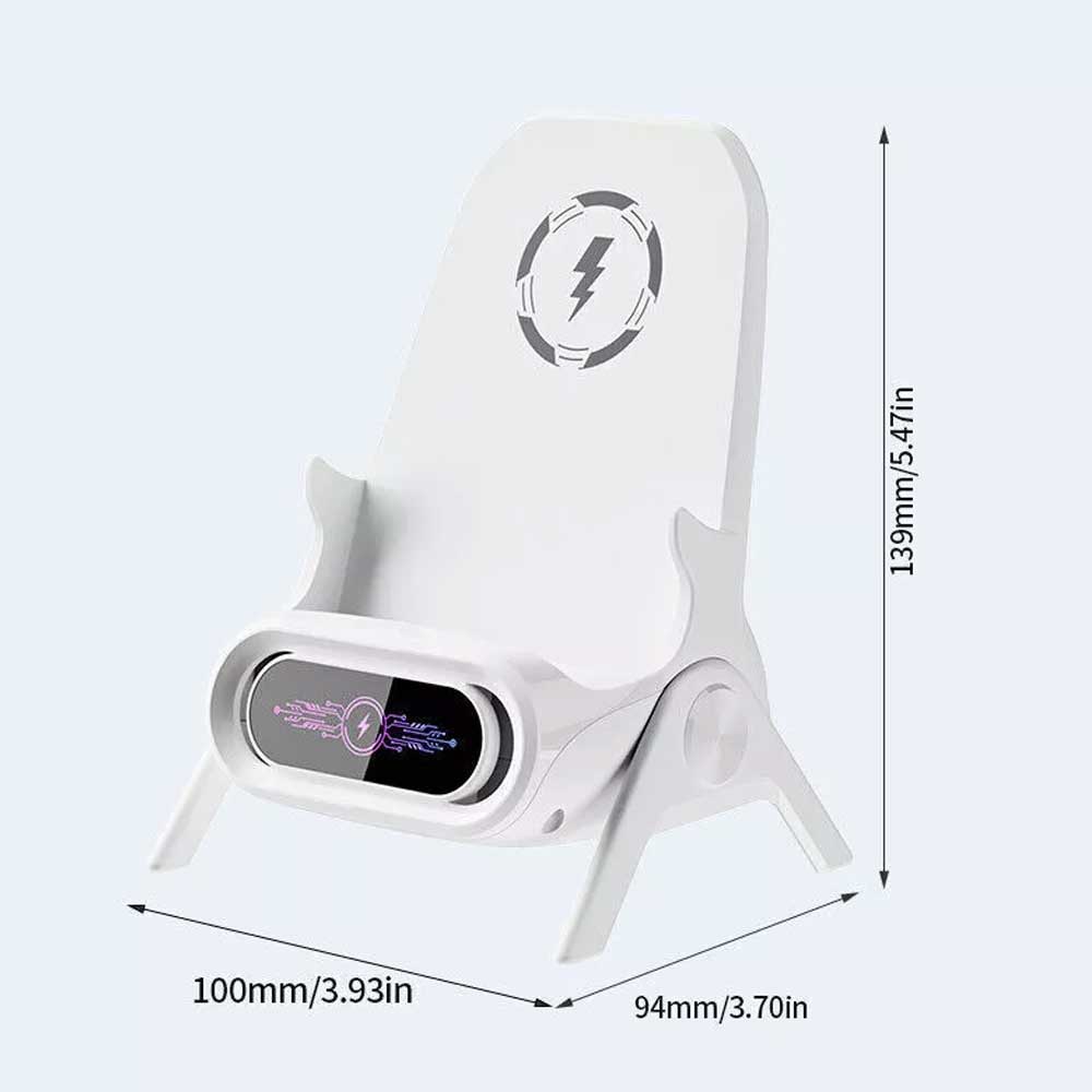 15W Fast Wireless Charger Stand Dock For iPhone Samsung Android Phone