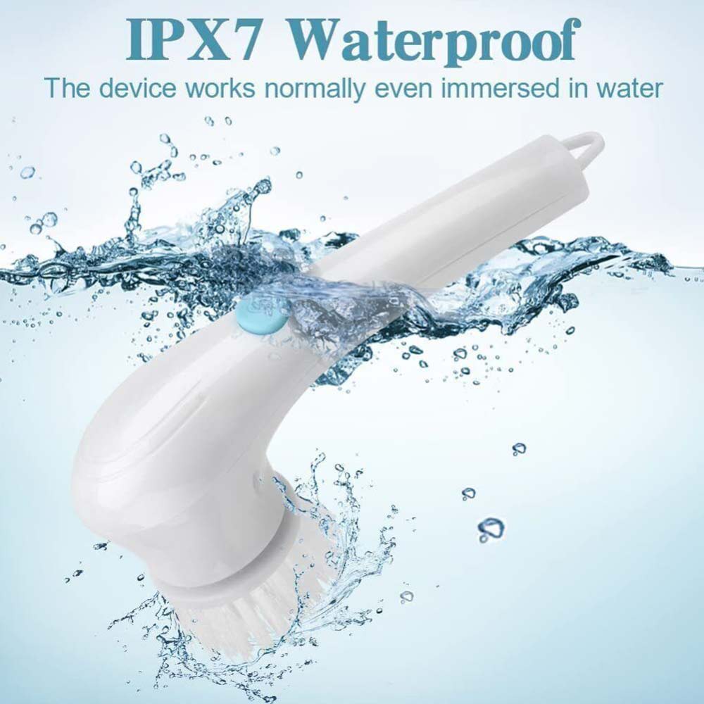Electric Cordless Cleaning Brush Spin Scrubber Turbo Scrub Cleaner For Bathroom