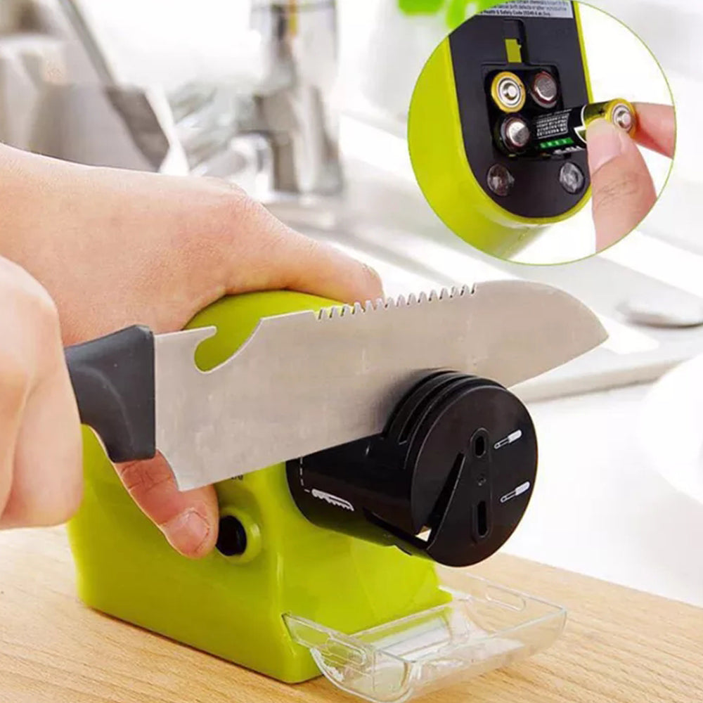 Cordless Electric Battery-Operated Kitchen Fast Sharp Tool Easy Sharpening