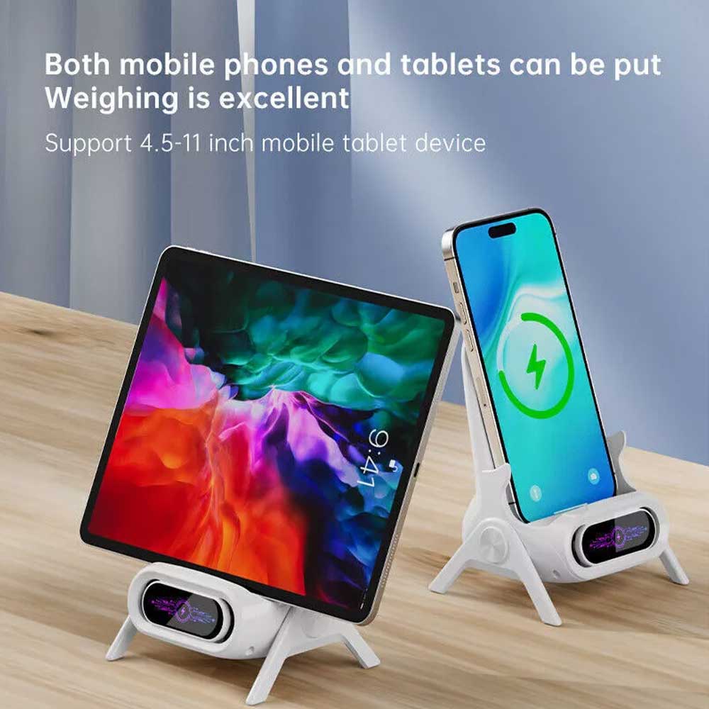 15W Fast Wireless Charger Stand Dock For iPhone Samsung Android Phone