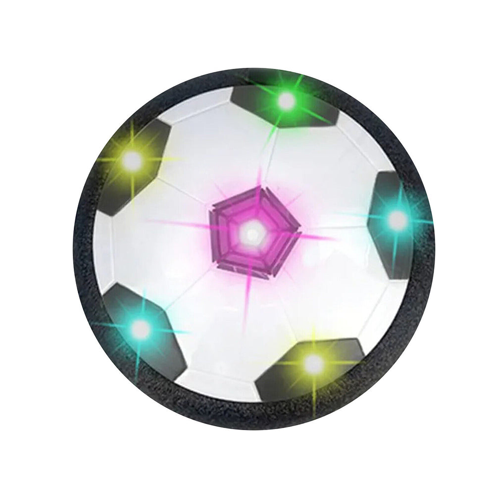 LED Music Kids Hover Soccer Ball, Battery Operated Air Floating Disc 18cm
