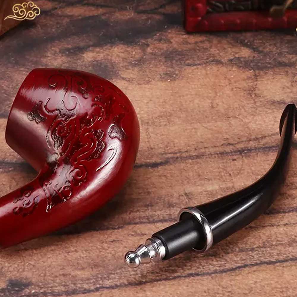Vintage Wooden Pipes Smoking Pipe Durable Tobacco Cigar Cigarette Unique Gift