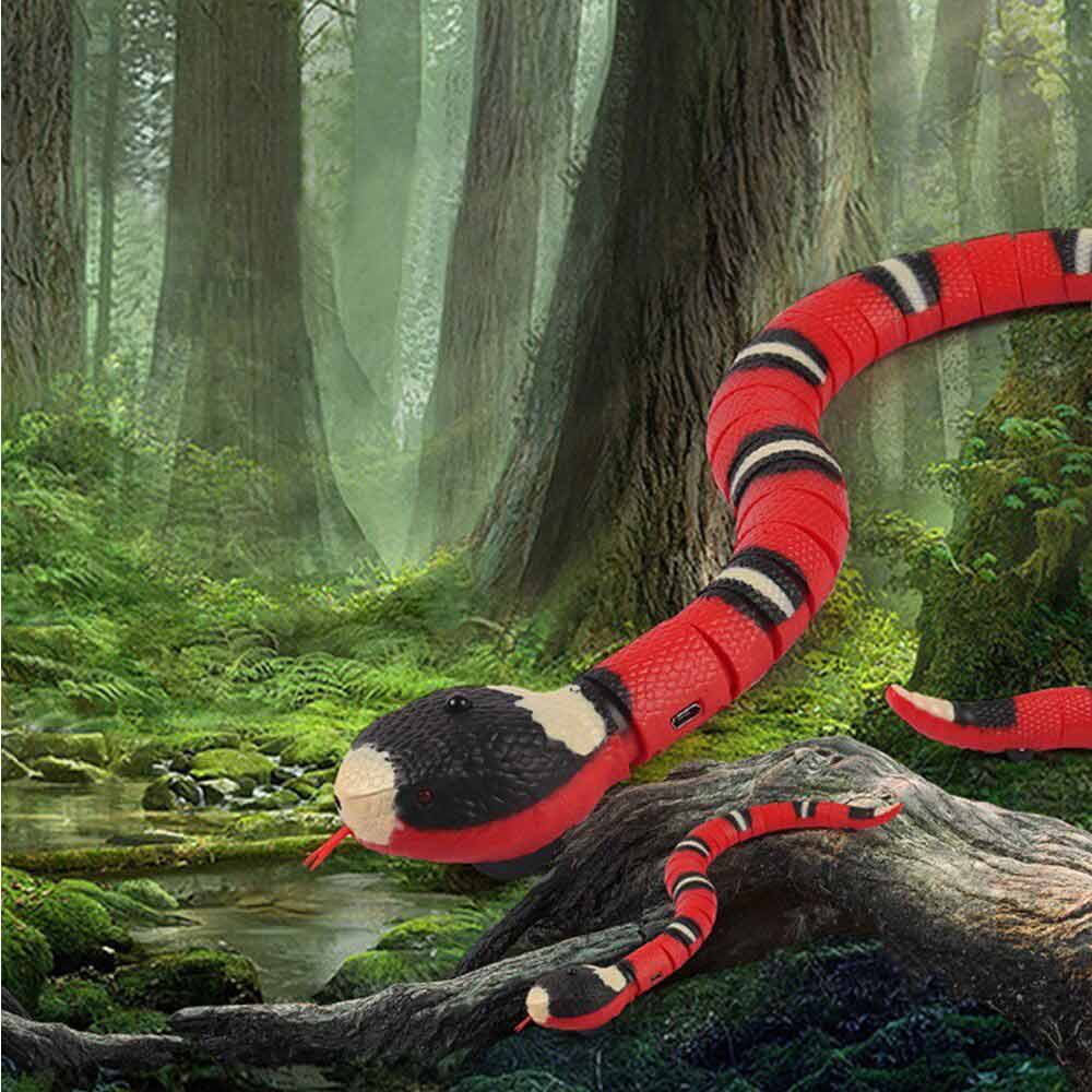 Smart Sensing Snake Toys Pet Cat Toy Cats USB Charging Electron Interactive Toy