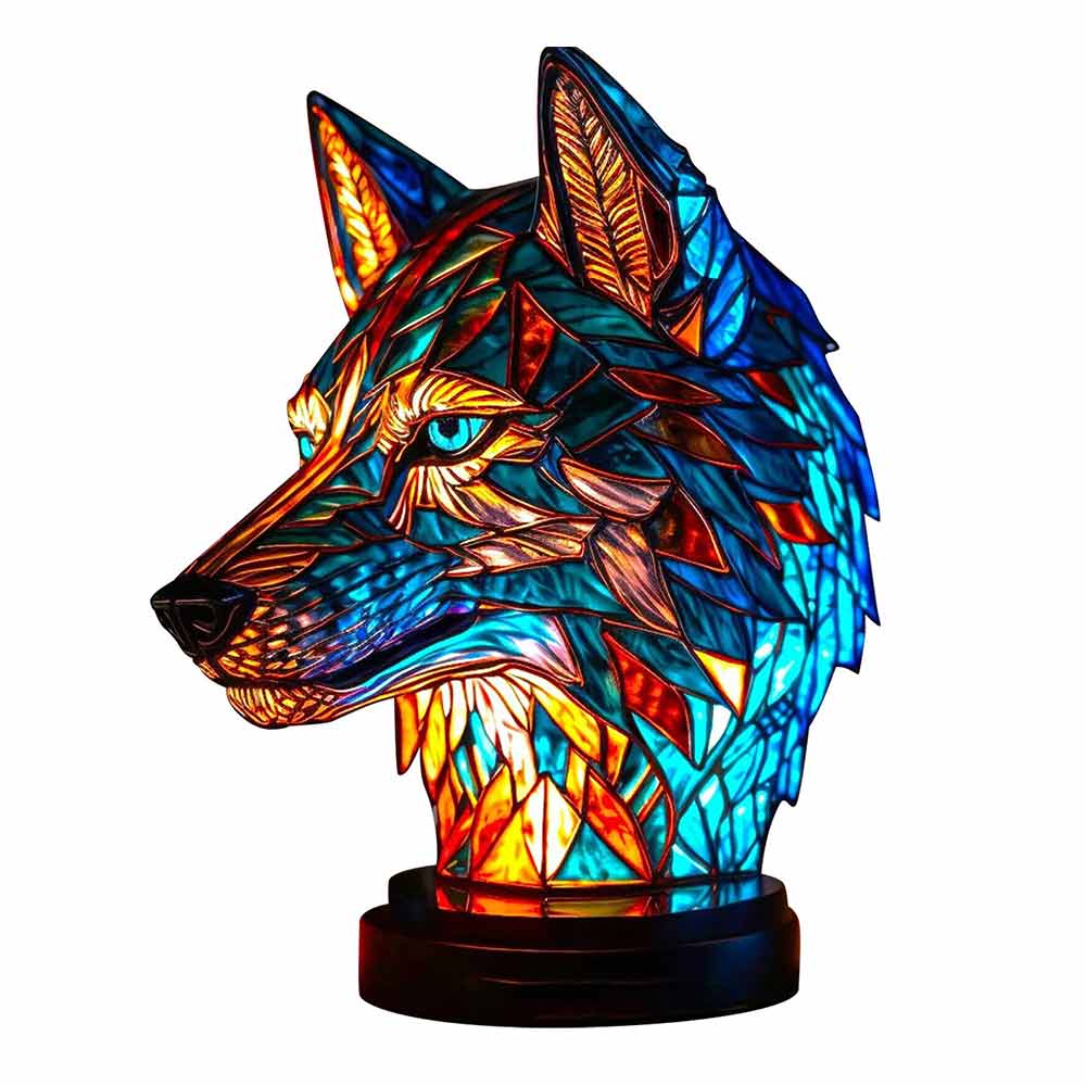 Colorful Dinosaur/Owl/Turtle/Mermaid/Unicorn/Wolf Animal Table Lamp Night Light