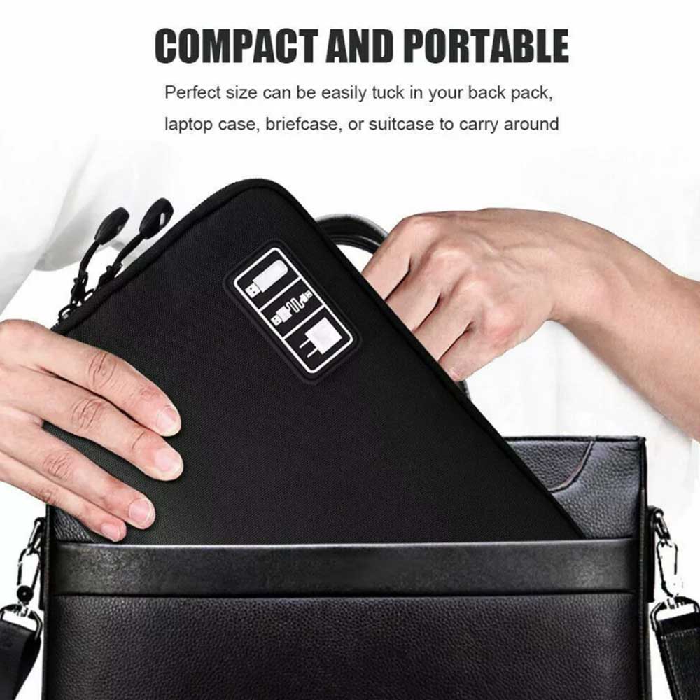 Electronic Accessories Cable Organizer Bag Travel USB Cord Charger Storage Case