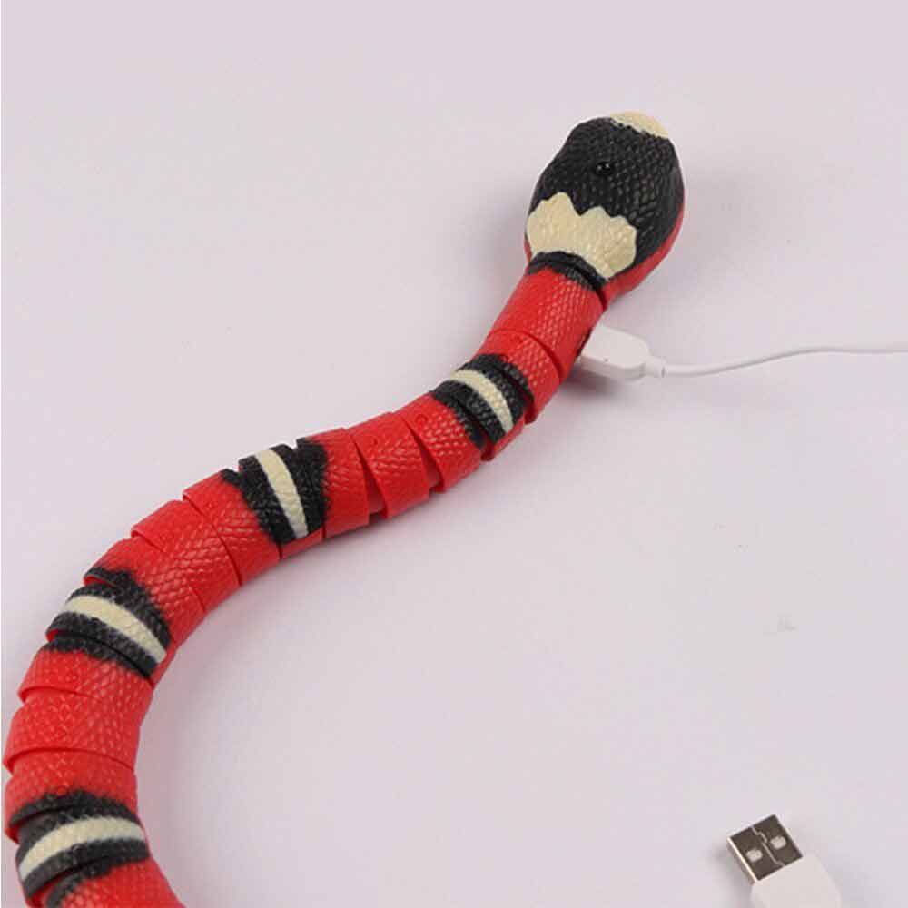 Smart Sensing Snake Toys Pet Cat Toy Cats USB Charging Electron Interactive Toy
