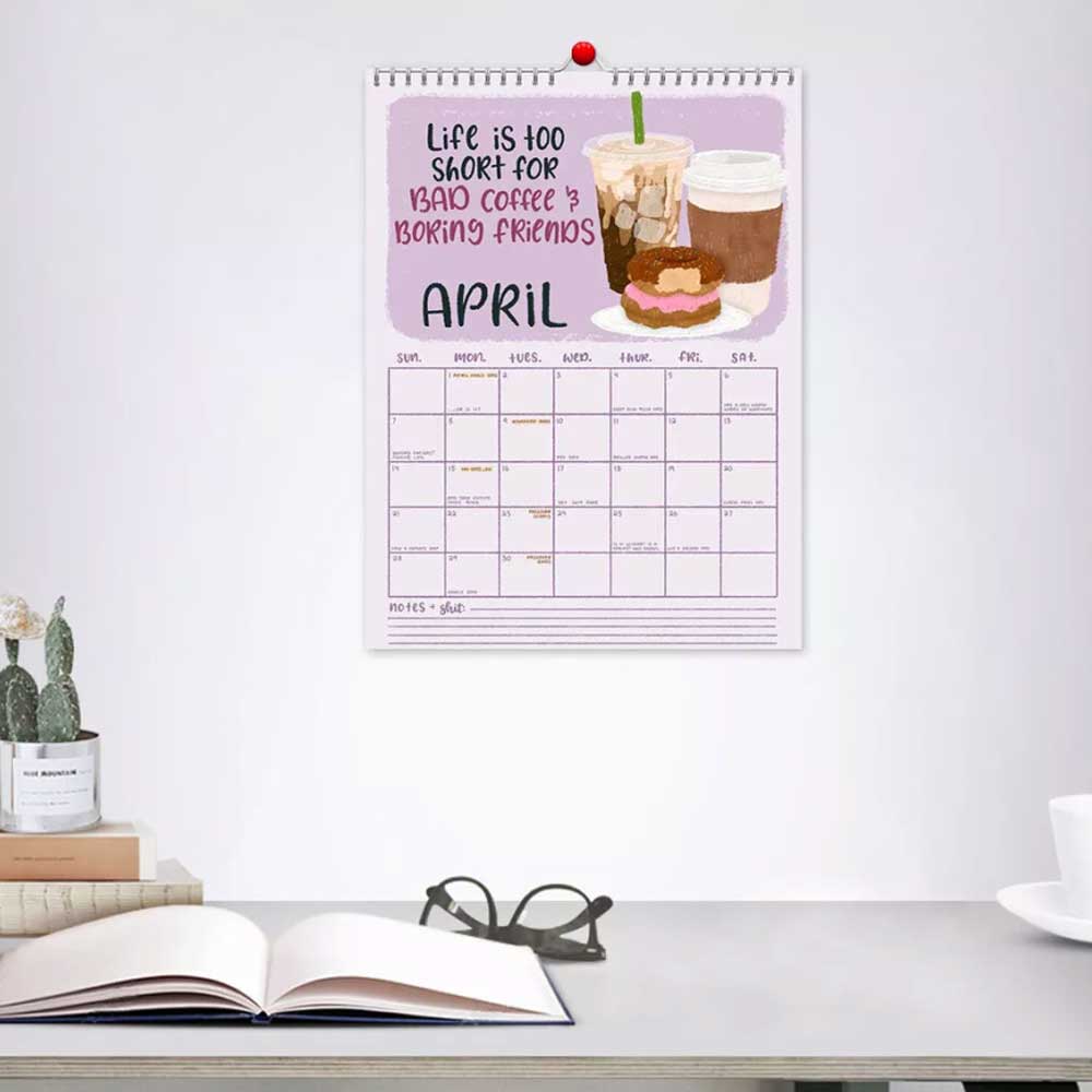 Here We Fu*king Go Again 2025 Calendar,Fucking Calendar 2025 Planner NEW