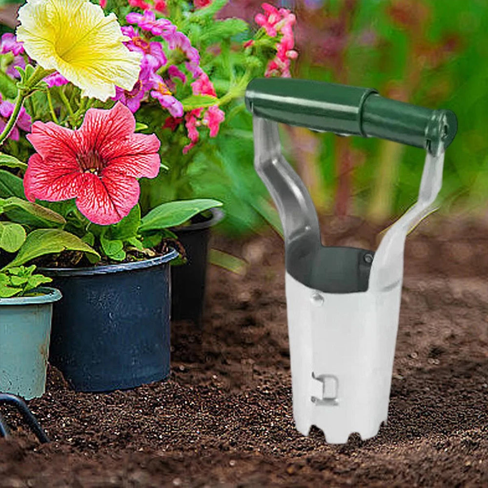 Hand Bulb Planter - Soil Insertion Tool for Flower Sowing & Grass Planting