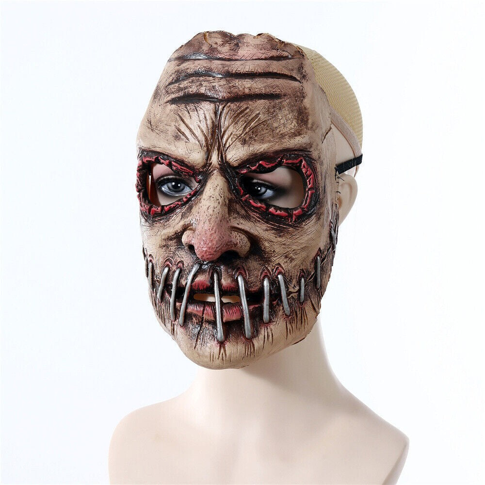 Halloween Party Big Mouth Nail Horror Mask Latex Ghost Festival Terror Mask Prop