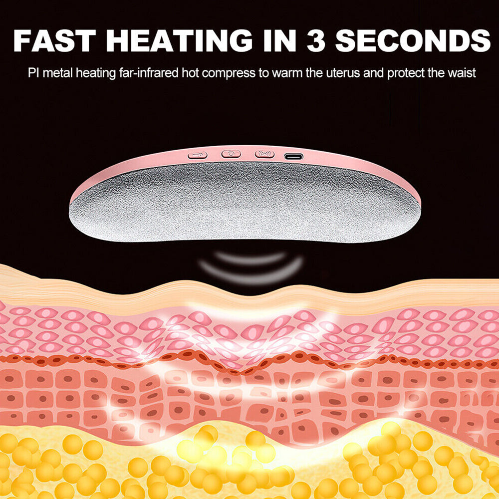 Electric Heating Pad Massage Period Pain Relieve Therapy Menstrual Cramp Belt