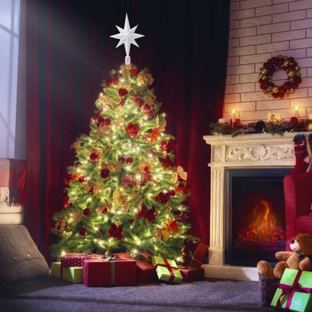 Christmas Tree Star Topper Home Christmas Tree Top Star Ornament Christmas Decor
