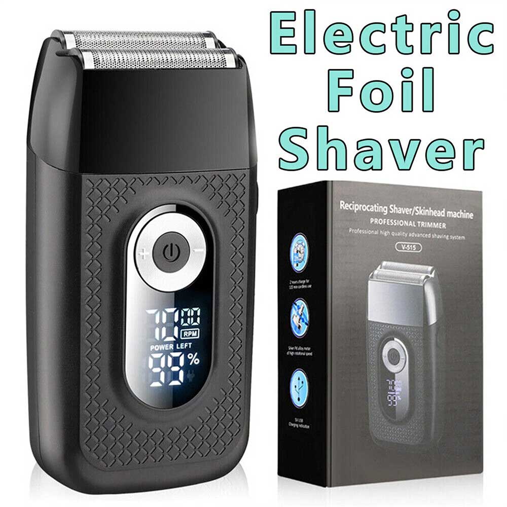 Electric Foil Shaver Reciprocating Cordless Razor Hair Clipper Beard Trimmer USB