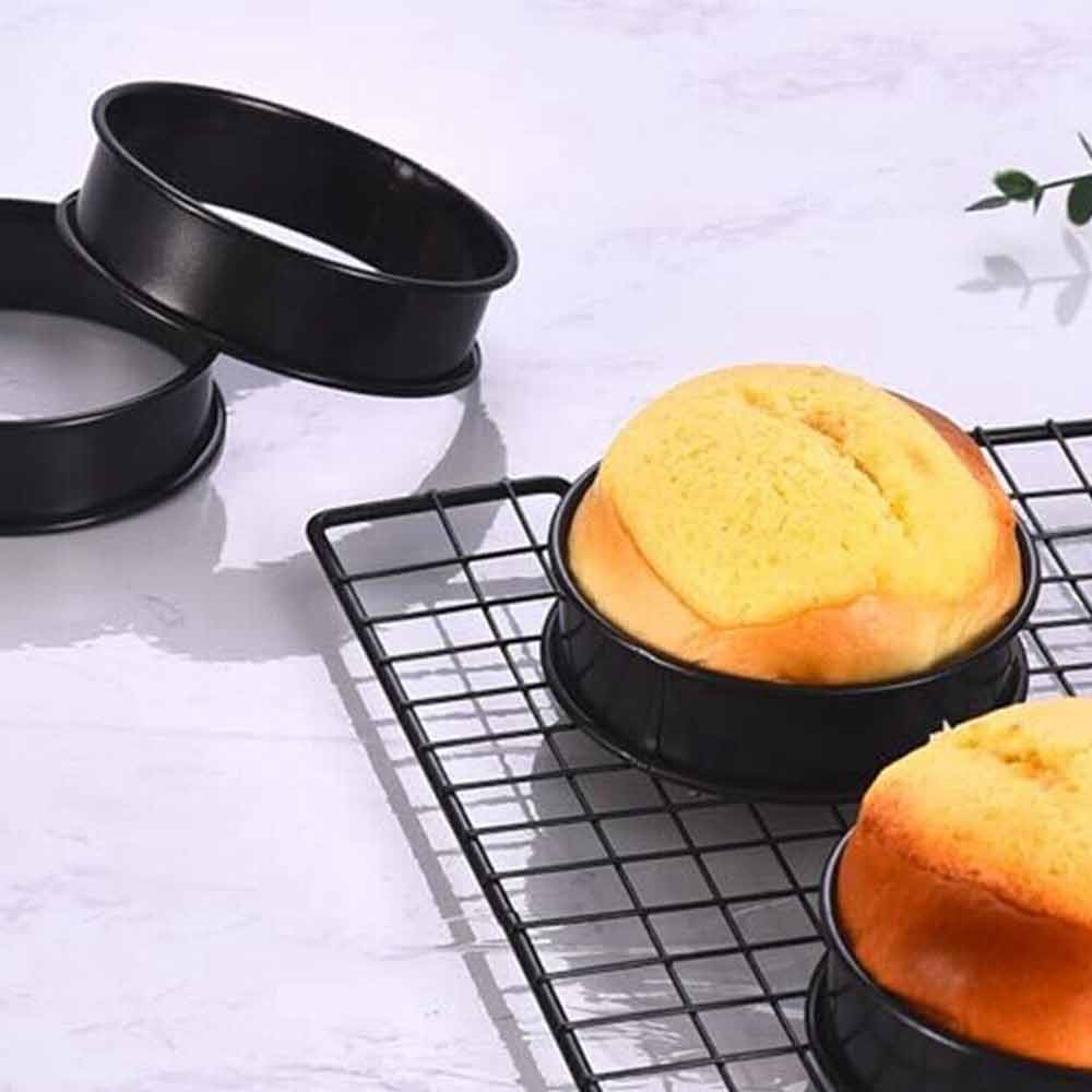 8pcs English Muffin Rings 4 Inch Crumpet Rings Stainless Steel Tart Rings Nonstick Round Ring Molds