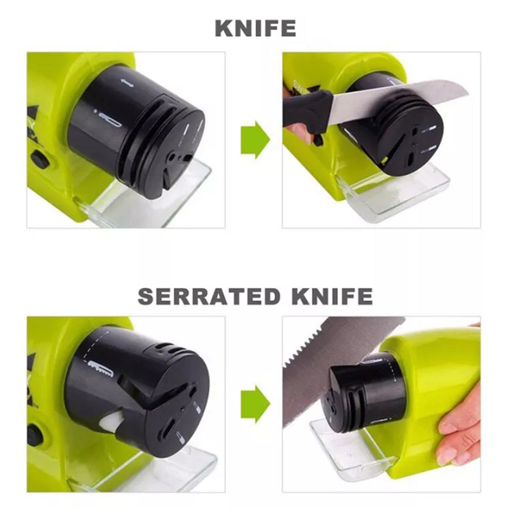 Cordless Electric Battery-Operated Kitchen Fast Sharp Tool Easy Sharpening