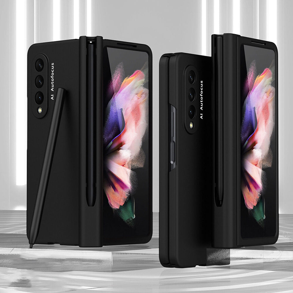 Full Cover Shockproof Hybrid Case With Pen Holder For Galaxy Z Fold 4 / Fold 3