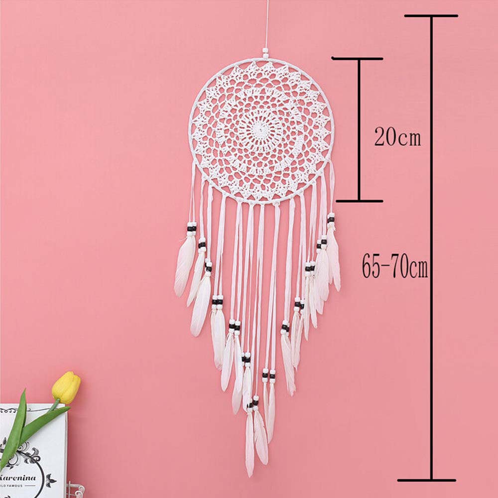 Dream Catcher Large Handmade Knitted Indian Dreamcatcher Home Bedroom Hanging AU