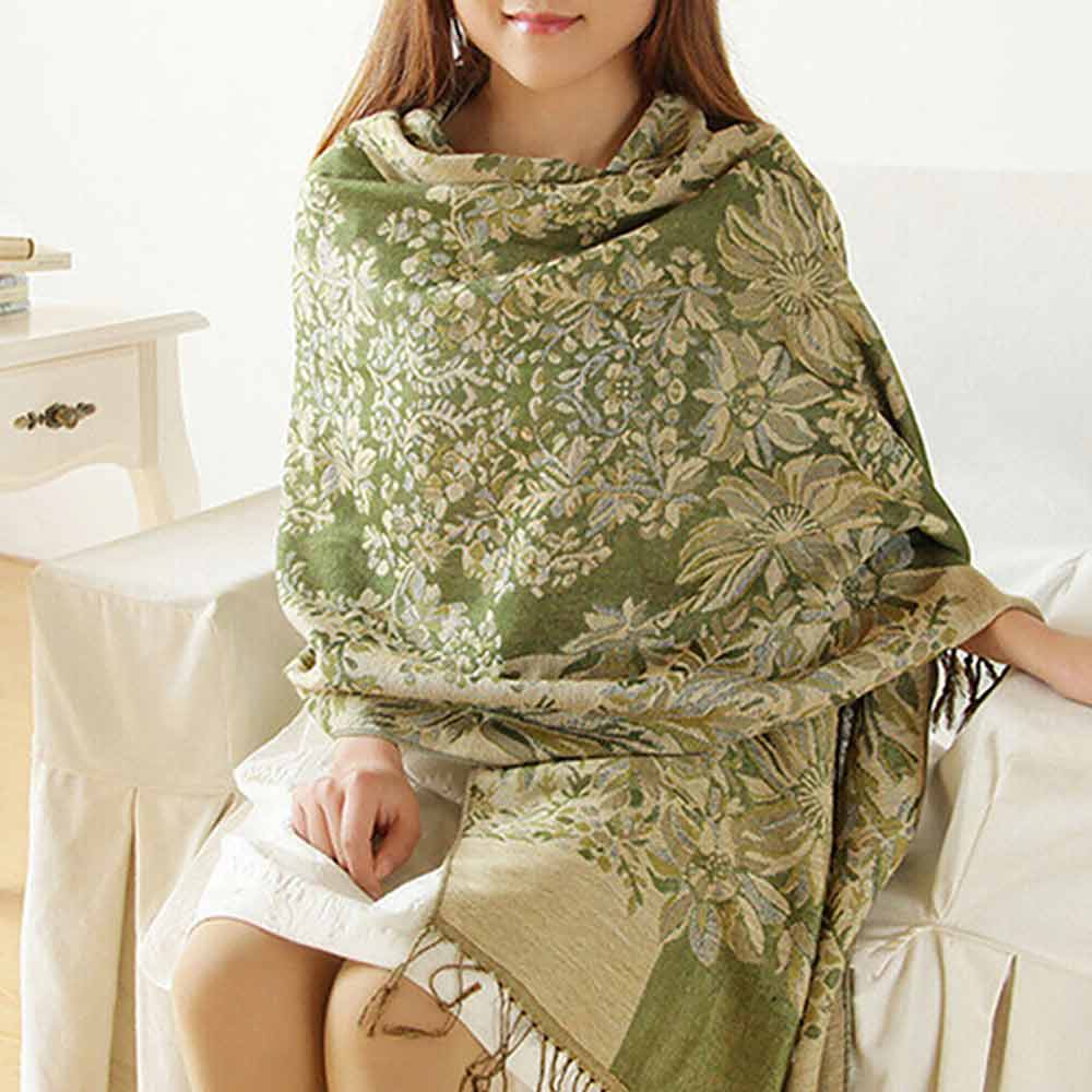 Lady Stole Winter Shawl Women Long Warm Cashmere Scarf Large Wrap Pashmina