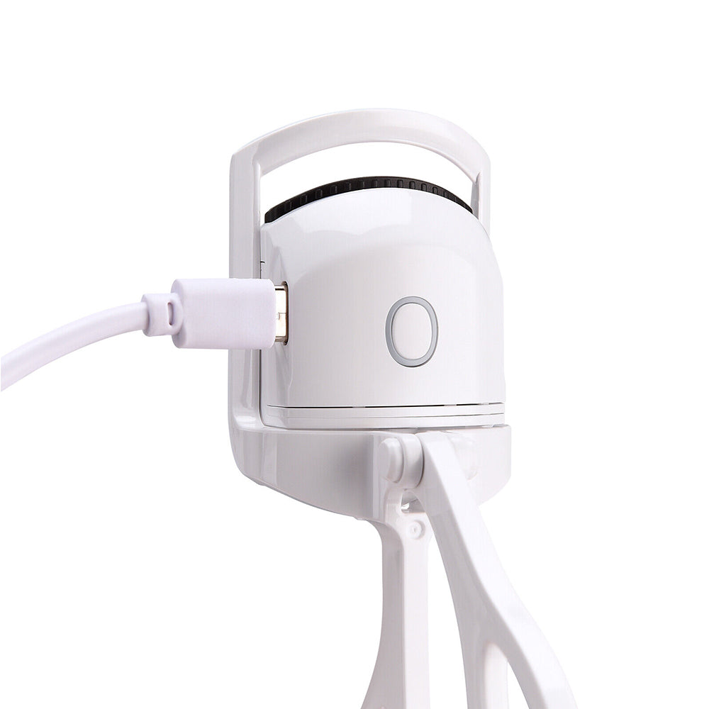 Electric Heated Curling Eyelash Tool Double Eyelash Curler USB Rechargeable