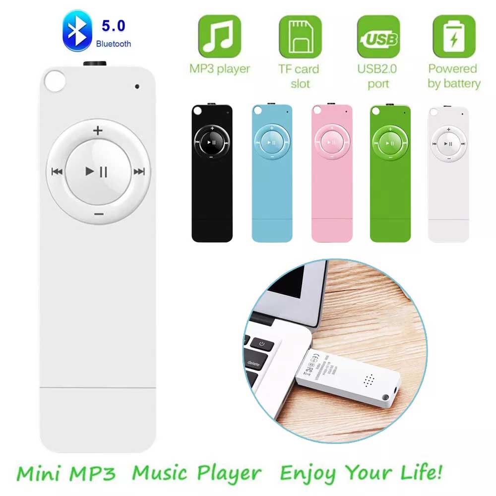 Bluetooth MP3 Player – Mini Music Player for Running, Supports TF/SD Card