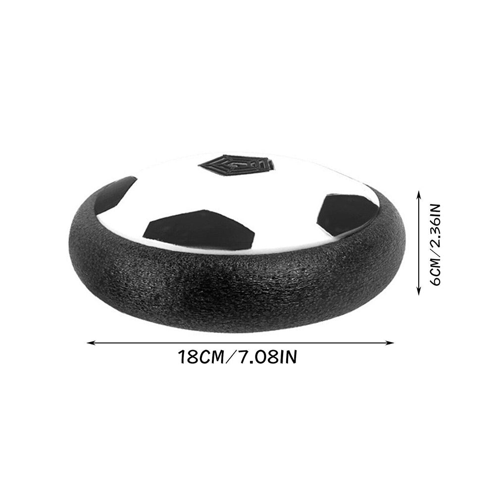 LED Music Kids Hover Soccer Ball, Battery Operated Air Floating Disc 18cm