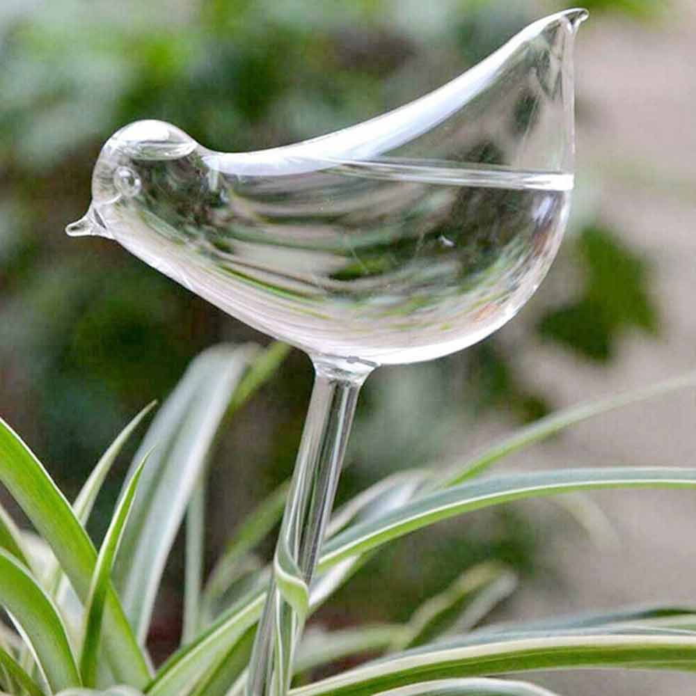5/10X Bird Shape Plant Waterer Self Watering Spikes Automatic PVC Watering Tool