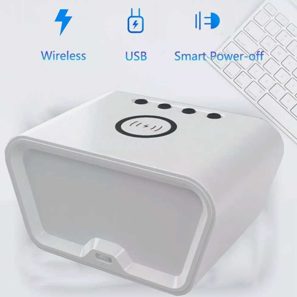 Clock display wireless charging 15W date temperature alarm clock integrated wireless