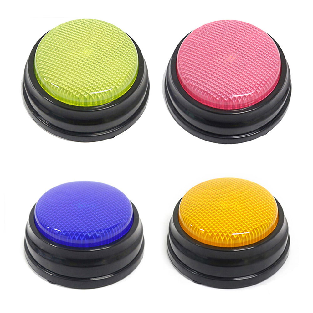 4X Pet Starter Recordable Talking Speaking Button Dog Training Communication Toy