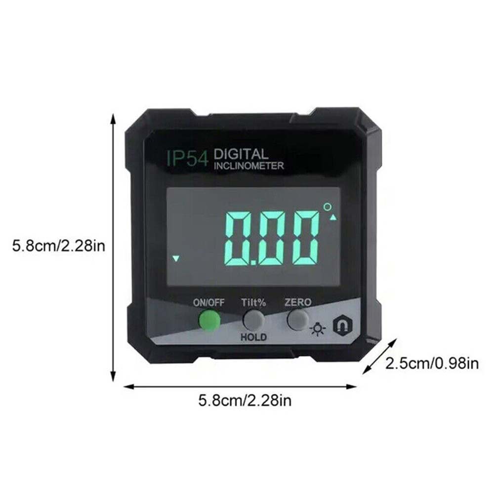 Protractor Digital Inclinometer Level Box Gauge Magnetic Angle Meter Finder