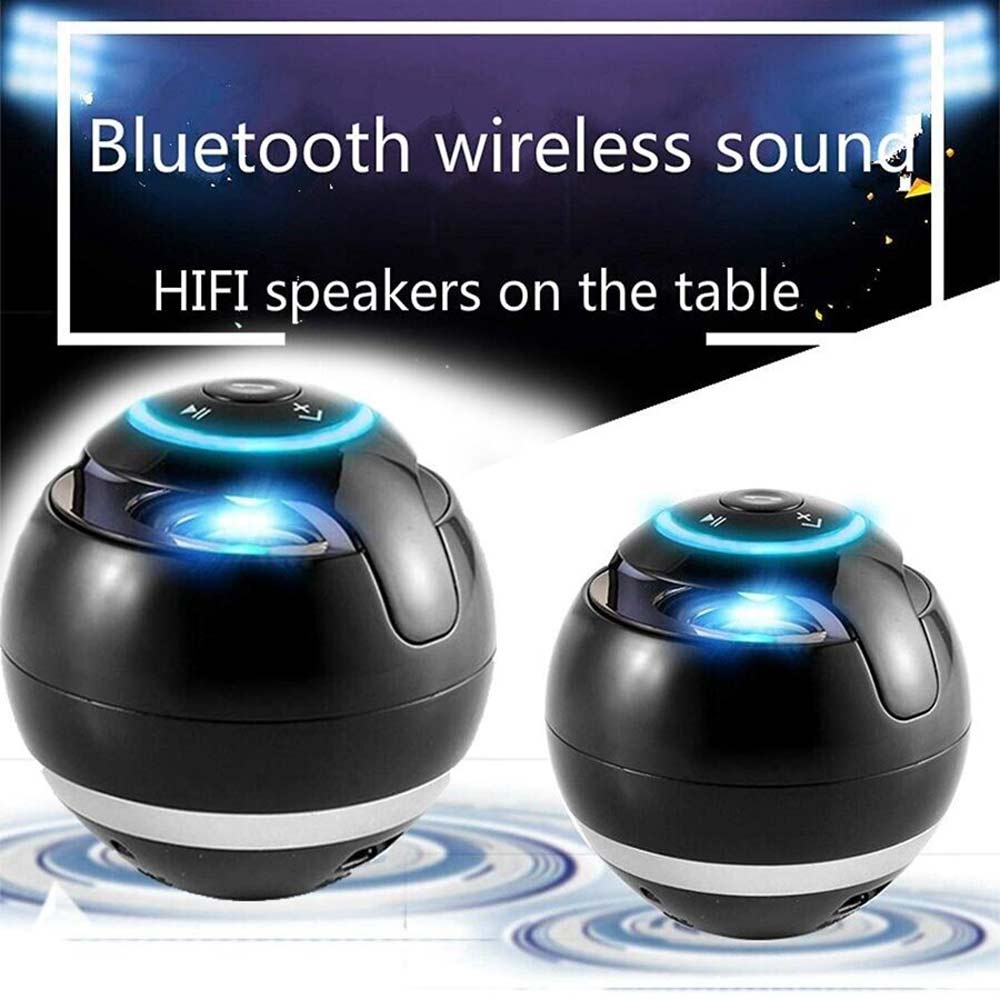 Mini Speaker A-18 Wireless Portable Bluetooth Speaker Ball LED Light Outdoor USB