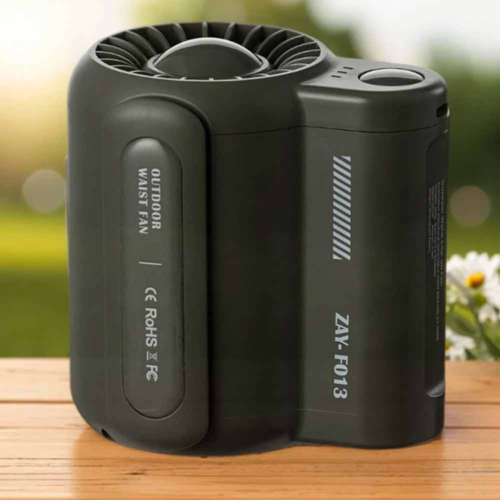 Clip on Waist Fan Cooling Fan Handheld Hands Free Rechargeable Under Shirt Fan
