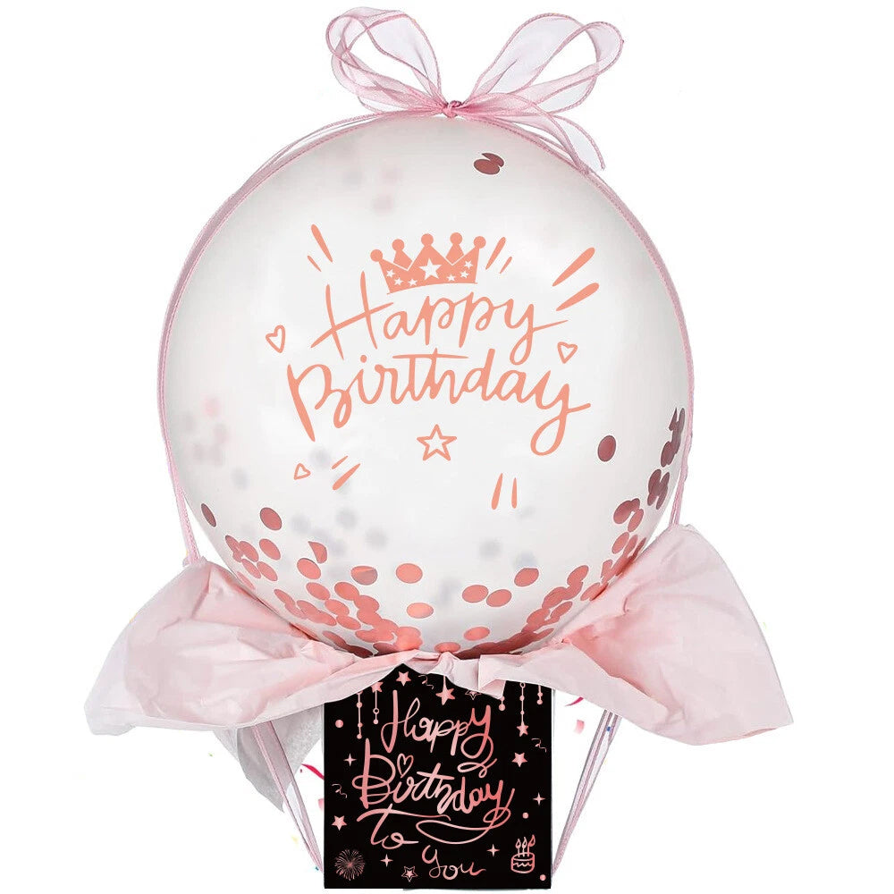 Money Pull Box,Funny Pull Money Balloon Gift Box Happy Birthday Surprise Set