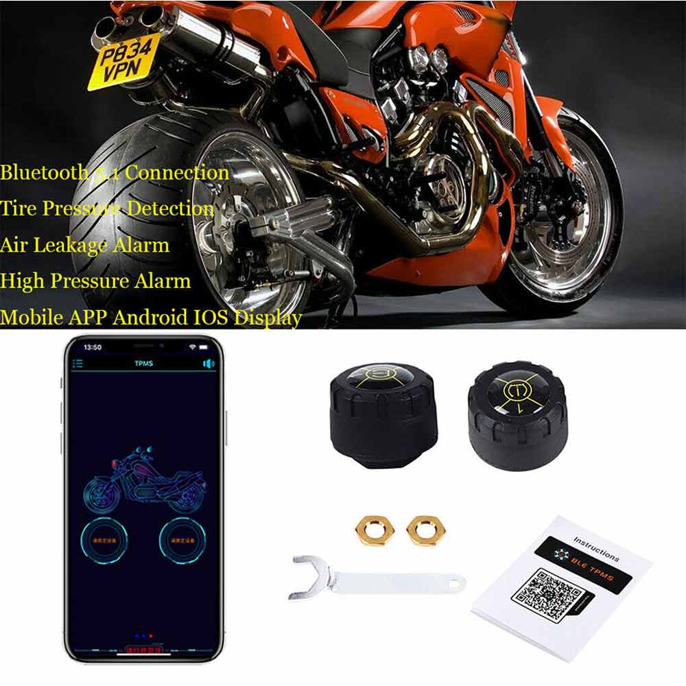 Car Tire Pressure Monitoring System Bluetooth Wireless TPMS Tyre Monitor Sensor