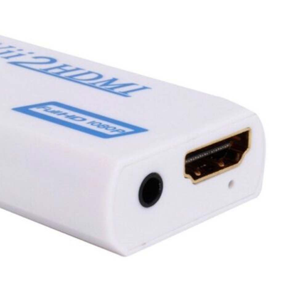 1080p Wii to HDMI Converter Mini 3.5mm Adapter Wii2HDMI Audio HD Video Output