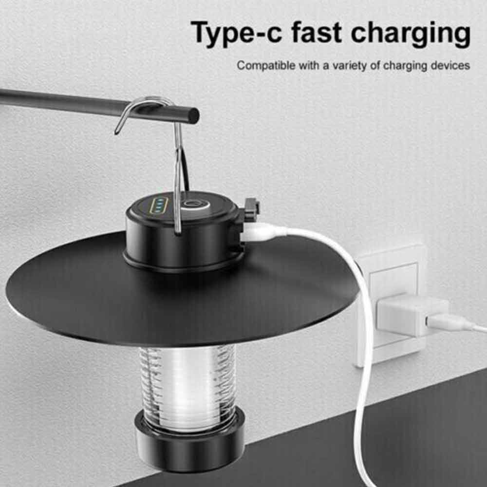 LED Light Lamp Lantern Camping Hiking Outdoor USB Power Lights W/ Stand