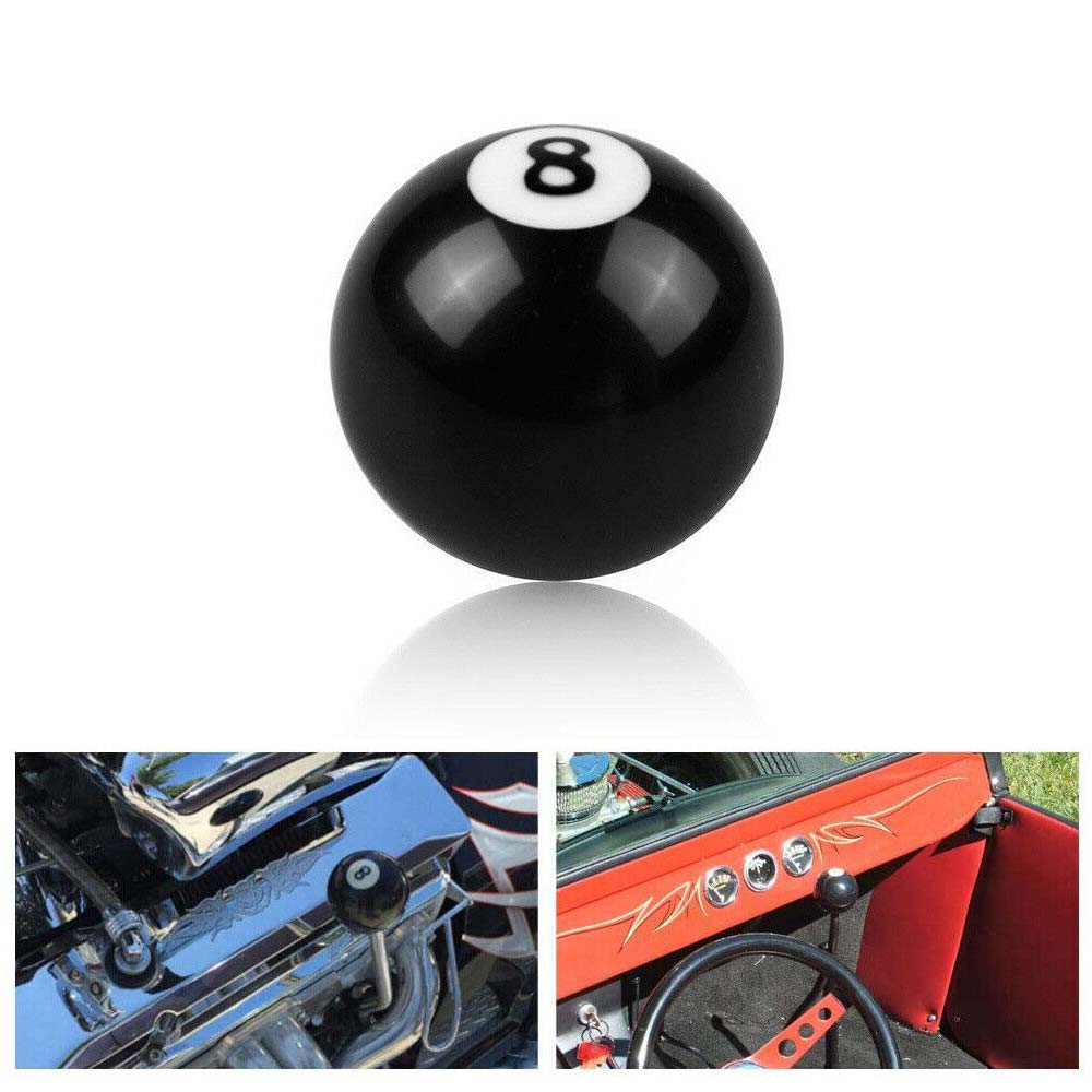 Manual Car Gear Stick Shift Knob Billiard Ball Shifter Lever Cover + 3 adaptors