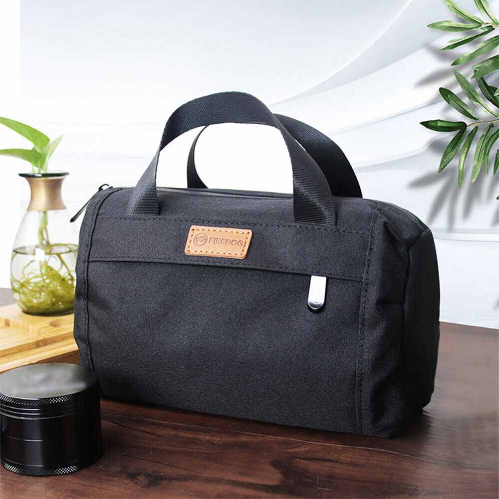 Black Large Odor Proof Bag Smell Proof Pouch, Carbon Lined Smoking Stash Case